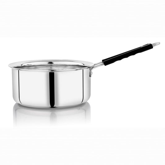 Vinod Stainless Steel Royal Saucepan with Long Side Handle, Tea/Milk Pan