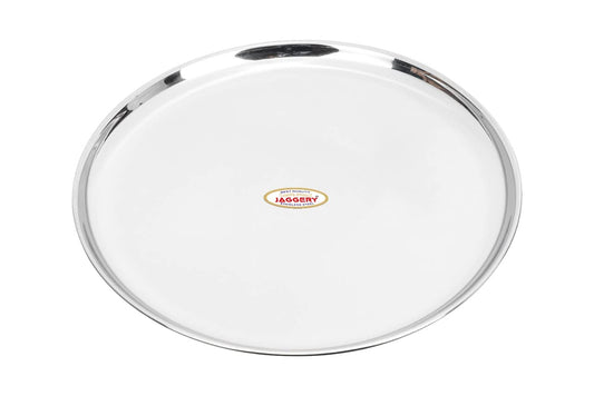 JAGGERY Stainless Steel Heavy Gauge Round Mirror Finished 24pcs Dinner Set