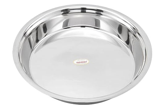 JAGGERY Heavy Gauge Stainless Steel Atta Dough Parat/Mixing Bowl