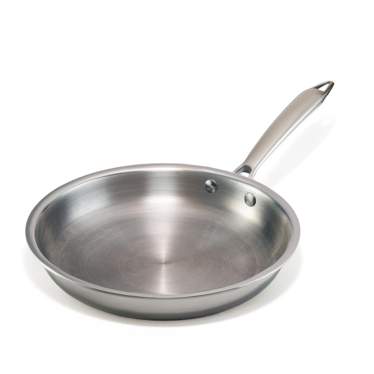 JAGGERY Triply Stainless Steel Frypan | Heavy Bottom Cookware | Even Heating Surface | Induction and Gas Compatible | Heat Resistant Handle