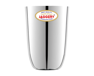 JAGGERY® Stainless Steel Drinking Serving Water Milk Juice Glass Glasses Set, (Passion Glass 300ml, Pack of 6)