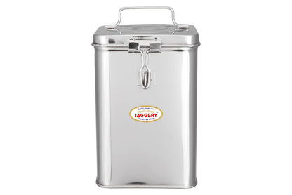 JAGGERY Stainless Steel Square Gullak, Coin Box, Cash Box, Container, Piggy Bank, Money Box