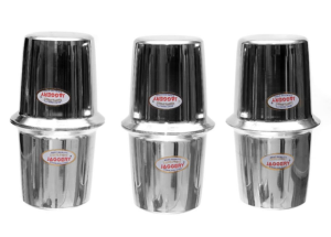 JAGGERY-Steel Glass Extra Heavy and Sturdy Steel Coffee and Tea Glass Set of 6 Capacity 200ml