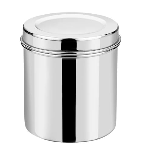 Vinod Stainless Steel Container with Lid - (4 Litre, Silver)