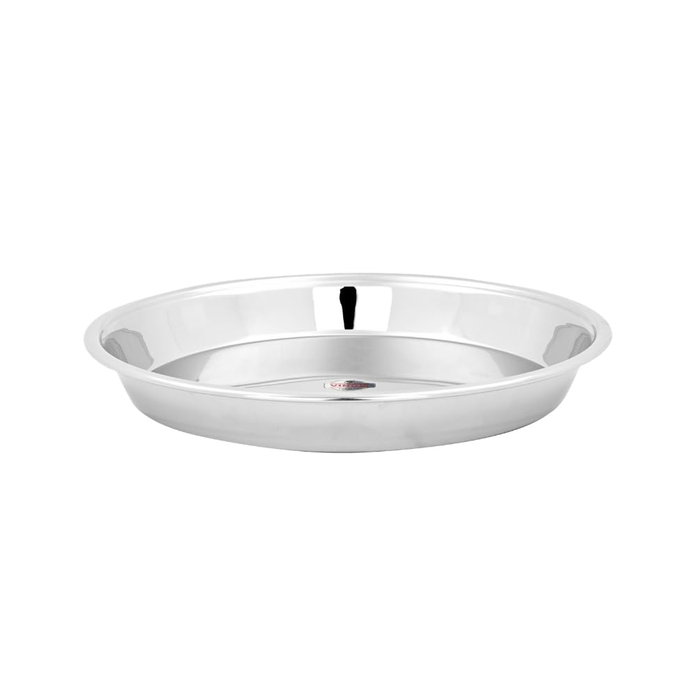 JAGGERY Heavy Gauge Stainless Steel Parat for Dough Kneading, Mixing & Food Preparation