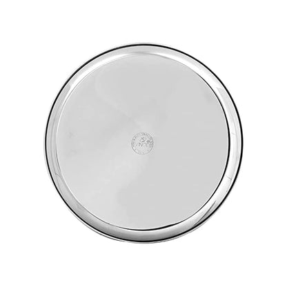 Vinod Stainless Steel Kanchan Bogi Plate, Lunch & Dinner Plate (Pack of 4, Dia 30 cm)