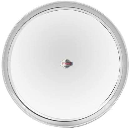 Vinod Stainless Steel Rajbhog Plate, Dinner Plate (Dia-30 cm, Pack of 2)
