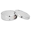 JAGGERY Stainless Steel Container Useful as Tiffin or Lunch Pack/Fridge Storage Box/Steel Puri Dabba-Set of 1pcs (Dia-20.5cm, H-8) Capacity- 1800ml