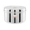 JAGGERY Brand Heavy Gauge Stainless Steel Container/Storage Box/Deep Betha Dabba/Grocery Canister/Multipurpose Dibba (Capacity- 4300Ml, Pack Of 1Pc) For Laddu/Papad/Chips/Idli, Silver