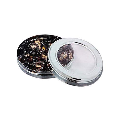 JAGGERY® Stainless Steel Chocolate Box, Sweet Box, Low Height Puri Dabba Container (Dia 22.5 cm_13 No)