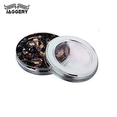 JAGGERY® Stainless Steel Chocolate Box, Sweet Box, Low Height Puri Dabba Container (Dia 22.5 cm_13 No)
