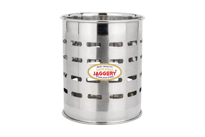 JAGGERY Stainess Steel Cutlery Holder,Pen, Brush, Spoon Stand , Dining Table Multi Purpose Stand, (Combo Pack of 2)