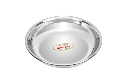 JAGGERY Stainless Steel Heavy Gauge Round Mirror Finished 24pcs Dinner Set