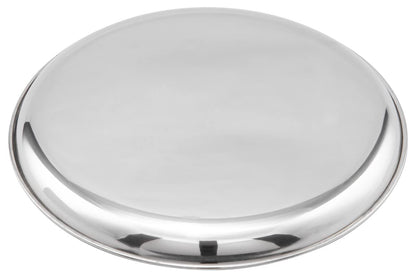 JAGGERY® Stainless Steel Dinner Thali, Lunch Dinner Thali Plates, Bangla Bogi Full/Standard Size Plate,Pack of 6, Dia - 26 Cm