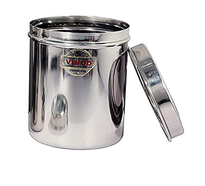 Vinod Stainless Steel Tall Container (capacity - 1.2 litre) Deep Dabba
