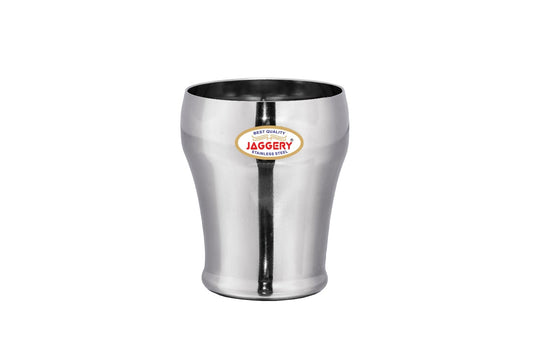 JAGGERY Stainless Steel Drinking Water Milk Juice Glass  (300ml, BMW)