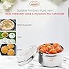 JAGGERY Brand Heavy Gauge Stainless Steel Container/Storage Box/Deep Betha Dabba/Grocery Canister/Multipurpose Dibba (Capacity- 4300Ml, Pack Of 1Pc) For Laddu/Papad/Chips/Idli, Silver