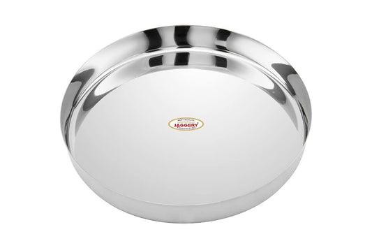 JAGGERY Khumcha Thali, Stainless Steel Traditional Dinner Plate