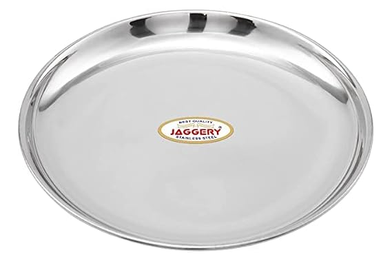 JAGGERY Steel Lunch & Dinner Plate Bangla Bogi / China Plate