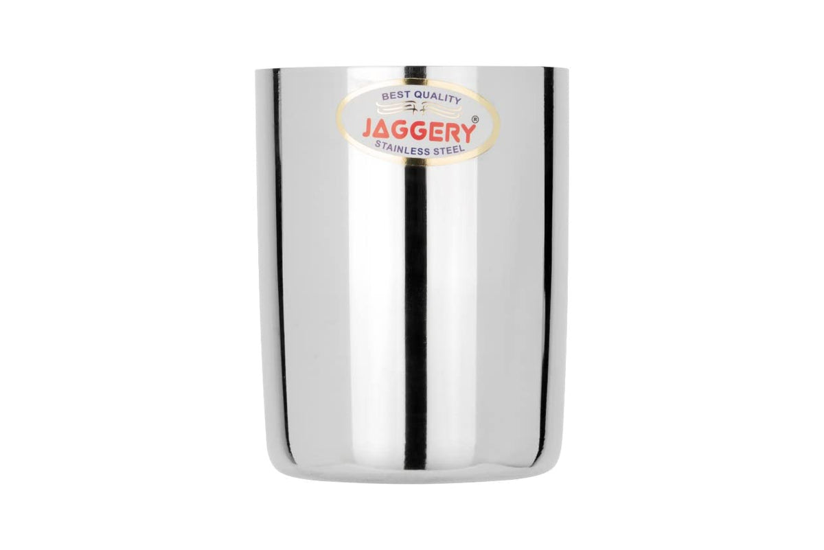 JAGGERY Stainless Steel Drinking Glass Set (Amrpali 400ml)