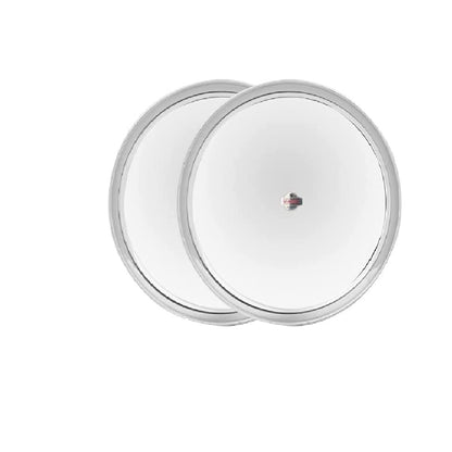 Vinod Stainless Steel Kanchan Bogi Plate, Lunch & Dinner Plate (Pack of 2, Dia 30 cm)