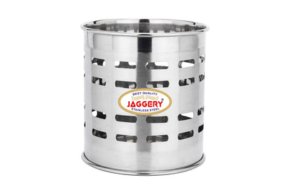 JAGGERY Stainess Steel Cutlery Holder,Pen, Brush, Spoon Stand , Dining Table Multi Purpose Stand, (Combo Pack of 2)