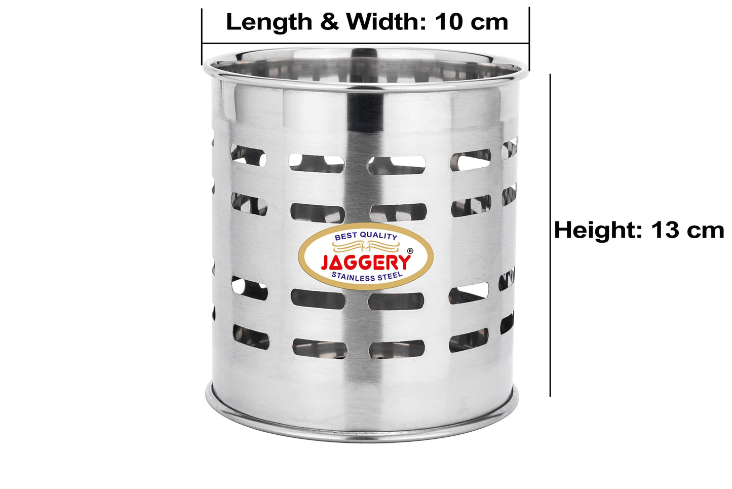JAGGERY Stainess Steel Cutlery Holder,Pen, Brush, Spoon Stand , Dining Table Multi Purpose Stand, (Combo Pack of 2)