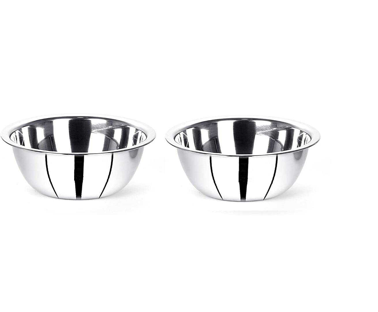 VINOD Steel Mixing Bowl, Serving Donga Pack of 2 pcs