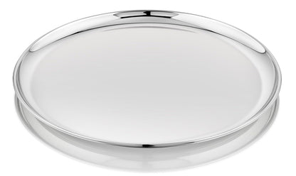 Vinod Mirror Finished Bangla Bogi Steel Dinner Plate - Pack of 6 (Dia- 29cm, 11.4 inch)
