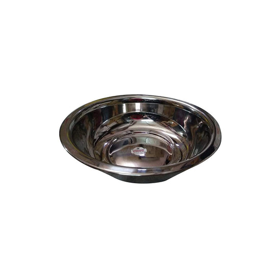 Vinod Stainless Steel Multipurpose Dhhama/gamla/kathot/besin/deep Bowl for kneading Dough