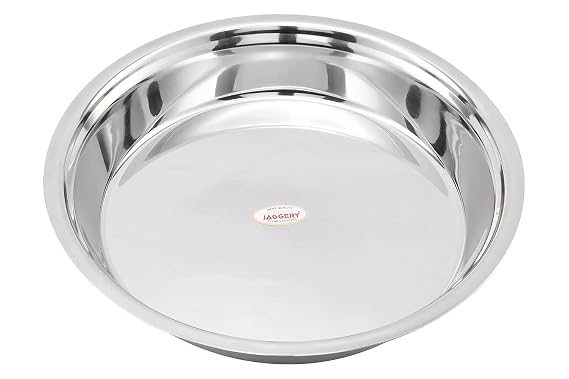 JAGGERY Heavy Gauge Stainless Steel Atta Dough Parat/Mixing Bowl