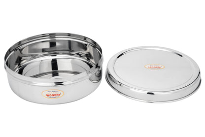 JAGGERY Stainless Steel Container Useful as Tiffin or Lunch Pack/Fridge Storage Box/Steel Puri Dabba