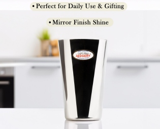 JAGGERY® Stainless Steel Drinking Serving Water Milk Juice Glass Glasses Set, (Square 300ML, Pack of 12)