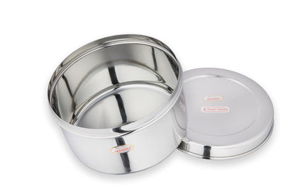 JAGGERY Heavy Gauge Stainless Steel Container/Storage Box/Deep Betha Dabba/Grocery Canister/Multipurpose Dibba (Capacity- 1500ml, pack of 1pc) for Laddu/Papad/Chips/idli