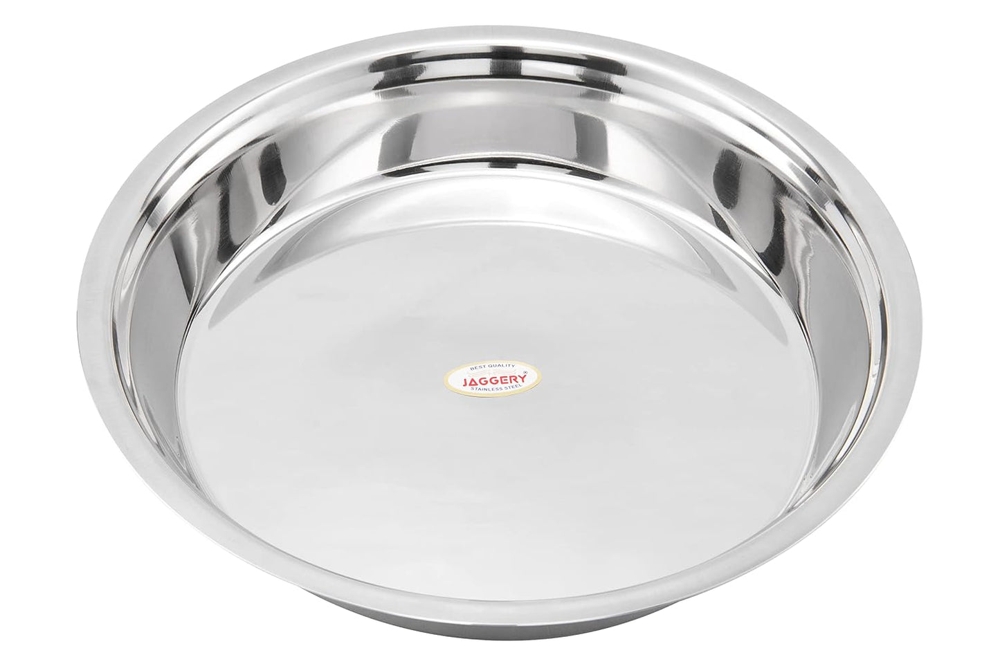 JAGGERY Heavy Gauge Stainless Steel Parat for Dough Kneading, Mixing & Food Preparation