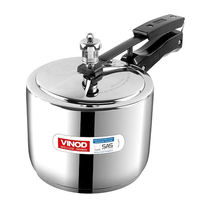 Vinod Stainless Steel Inner Lid Pressure Cooker Induction and Gas Base