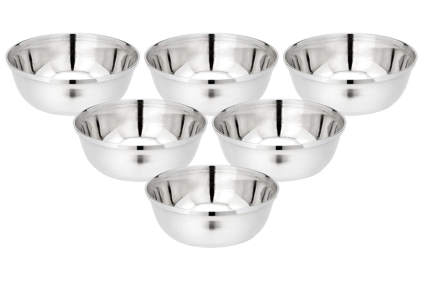 JAGGERY Mukta Vati Regular Bowl Pack of 6 Pcs (Dia-12cm,H-5cm)