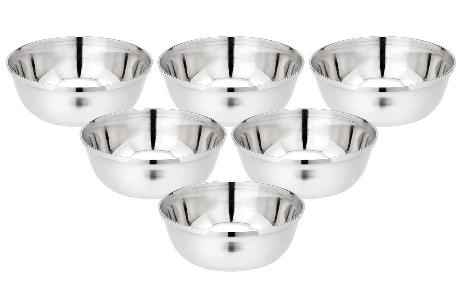JAGGERY Mukta Vati Regular Bowl Pack of 6 Pcs (Dia-12cm,H-5cm)
