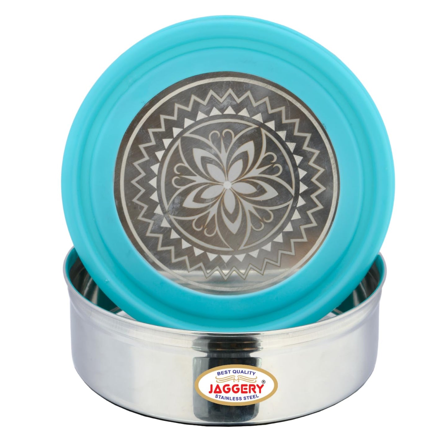 JAGGERY Stainless Steel Slim Airtight Containers With Leak Proof Lids, Set Of 3 Pcs, Capacity-210ml, 350ml, 500ml, Food Grade Silicon Seal, Ideal For carrying Food In Your Backpack