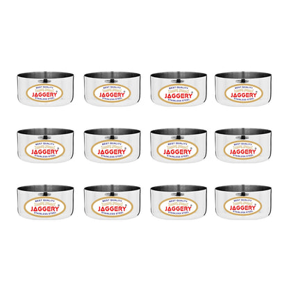 JAGGERY Stainless Steel Bombay Vati, katori, Set of 6 pcs