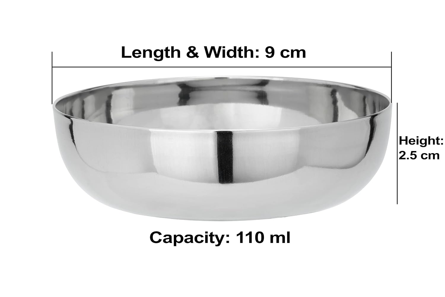 JAGGERY Heavy Gauge Apple Halwa Plates (Dia-10cm, H- 3cm, 160ml)