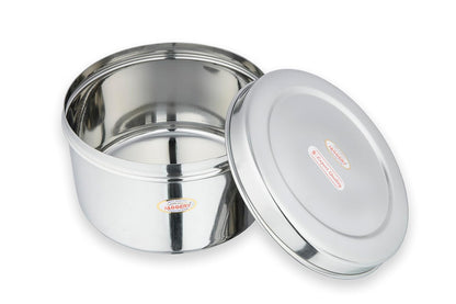 JAGGERY Brand Heavy Gauge Stainless Steel Container/Storage Box/Deep Betha Dabba/Grocery Canister/Multipurpose Dibba (Capacity- 1900ml, pack of 1pc) for Laddu,Papad,Chips,idl