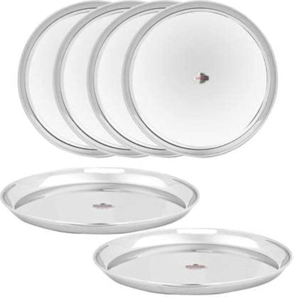 Vinod Stainless Steel Dinner Plate Rajbhog