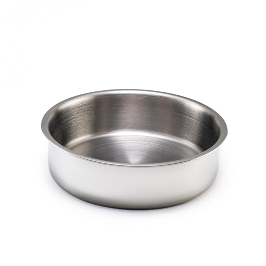 JAGGERY Triply Stainless Steel Shallow Tope | Induction & Gas Compatible Patila | Fry Pan | Heavy Duty Stainless Steel Cookware