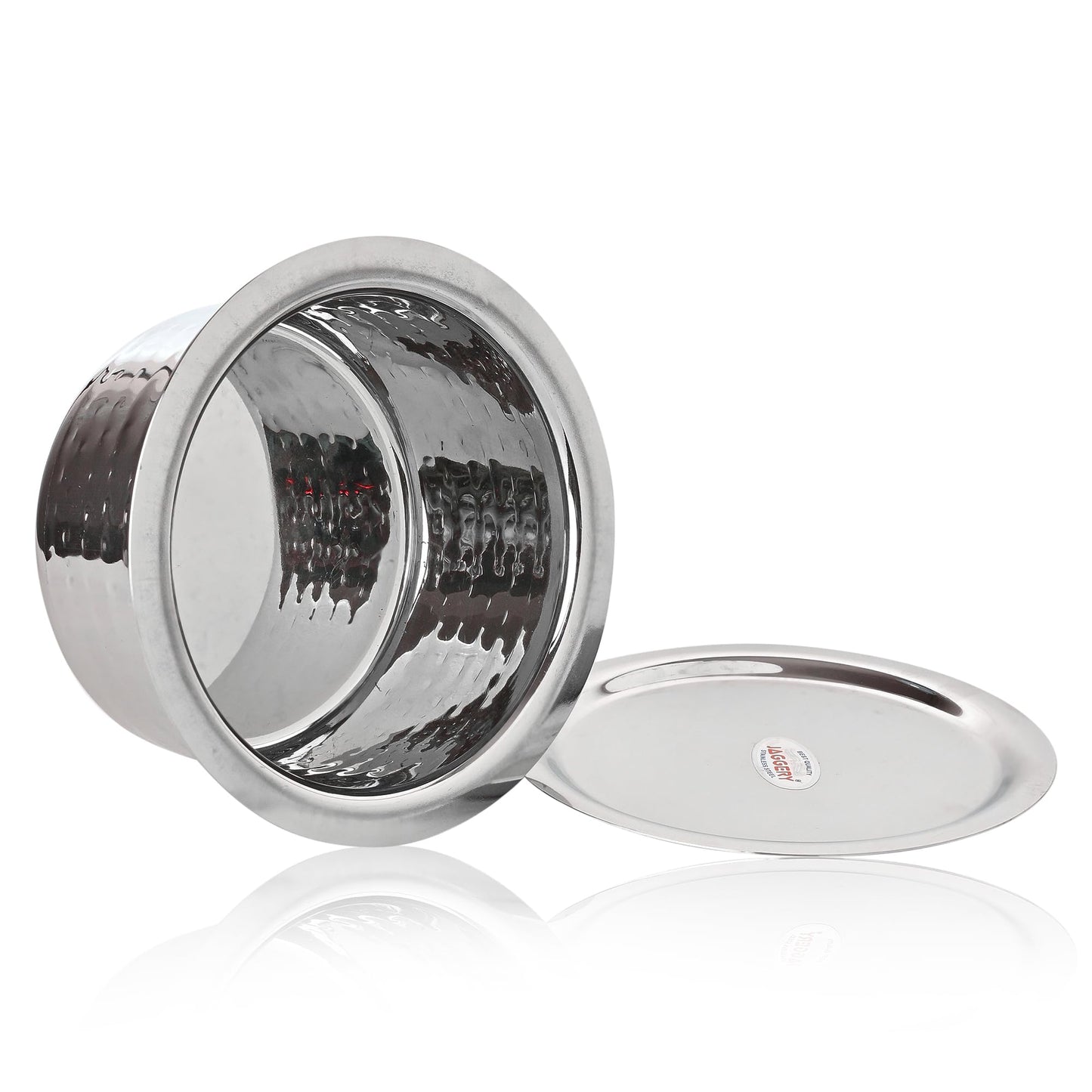 Steel Tope/Patila With Stainless Steel Lid Cookware Sturdy