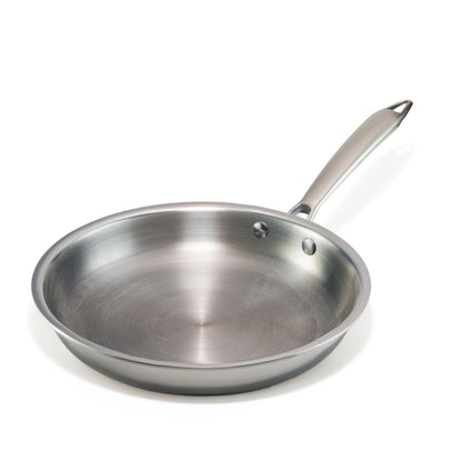 JAGGERY Triply Stainless Steel Frypan | Heavy Bottom Cookware | Even Heating Surface | Induction and Gas Compatible | Heat Resistant Handle