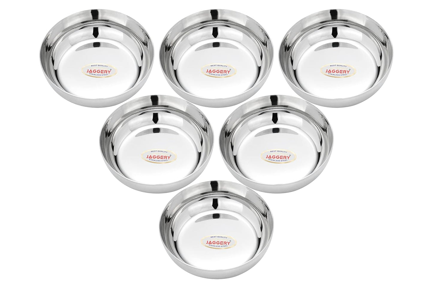 JAGGERY Heavy Gauge Apple Halwa Plates (Dia-9cm, H-2.5cm, 110ml)