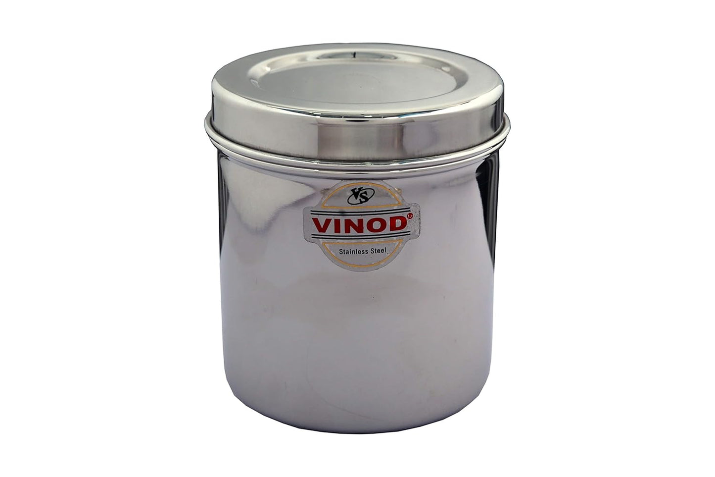 Vinod Stainless Steel Container with Lid - 250 ml, 350 ml, 450 ml, 3 Pieces, Silver