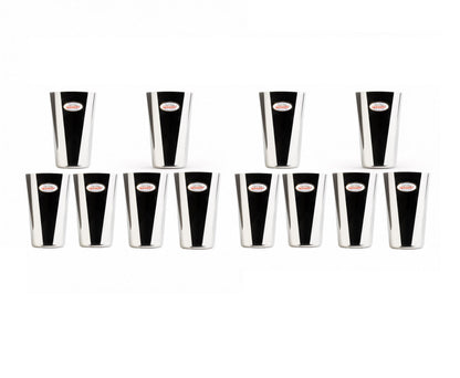 JAGGERY Stainless Steel Drinking Glass Set (Square 300ML)