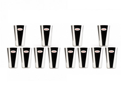 JAGGERY Stainless Steel Drinking Glass Set (Square 300ML)